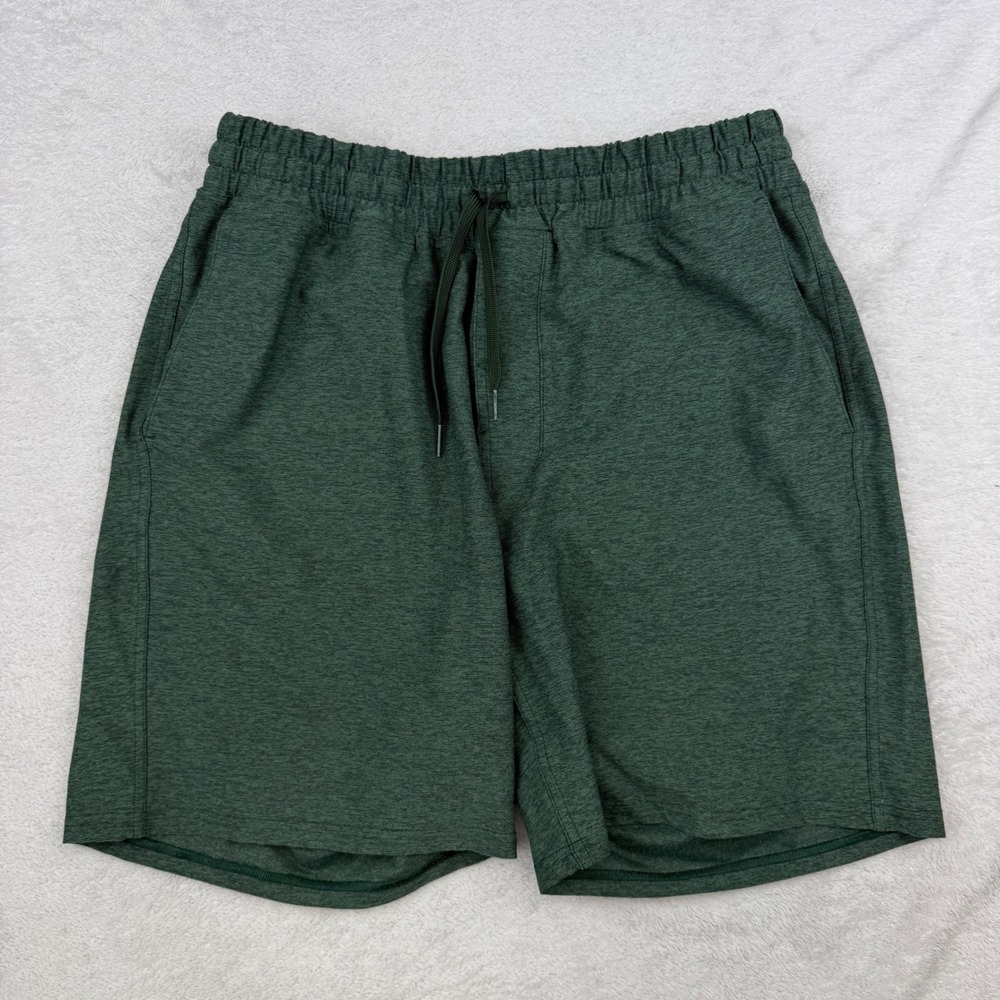 Outdoor Voices All Day Shorts Men M Green Heather Athletic Drawstring RN147908